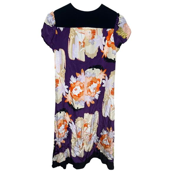 Corey Lynn Calter Dress Womens Size 4 Silk Floral Fit and Flare Cap - Picture 2 of 5